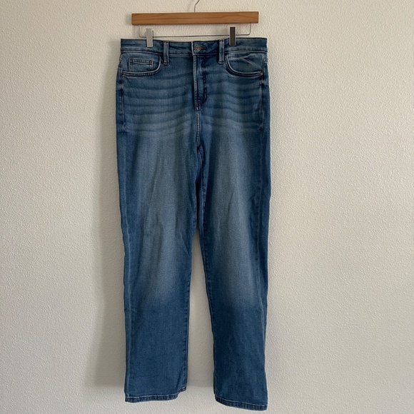 LC Lauren Conrad High Rise Straight Jeans Size 12 - Picture 2 of 14